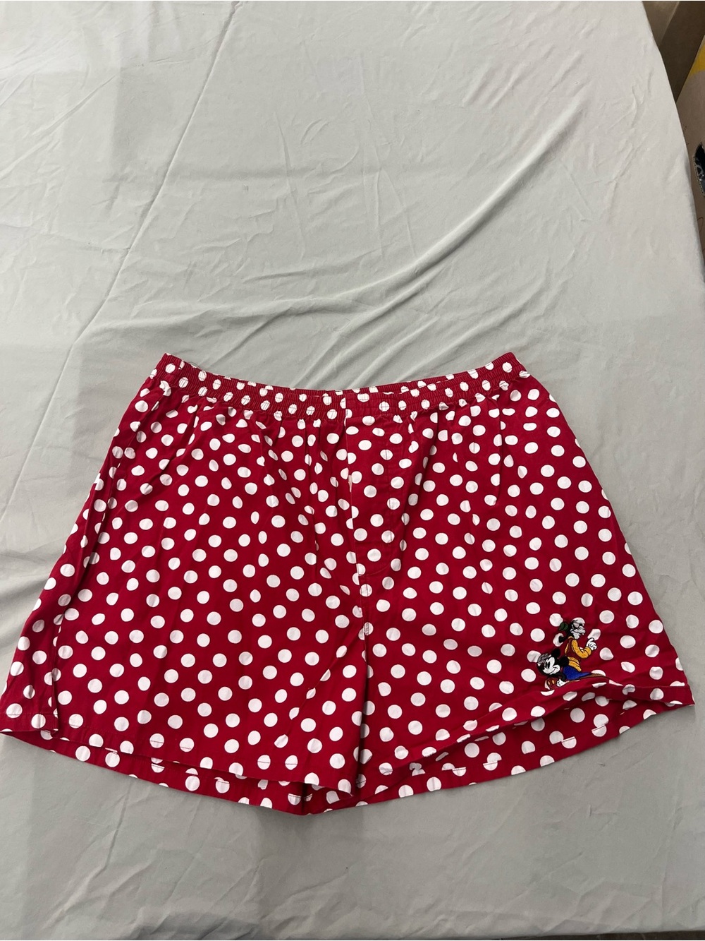Vintage The Disney Store Polka Dot Women’s Shorts with Mickey and Goofy Size XL